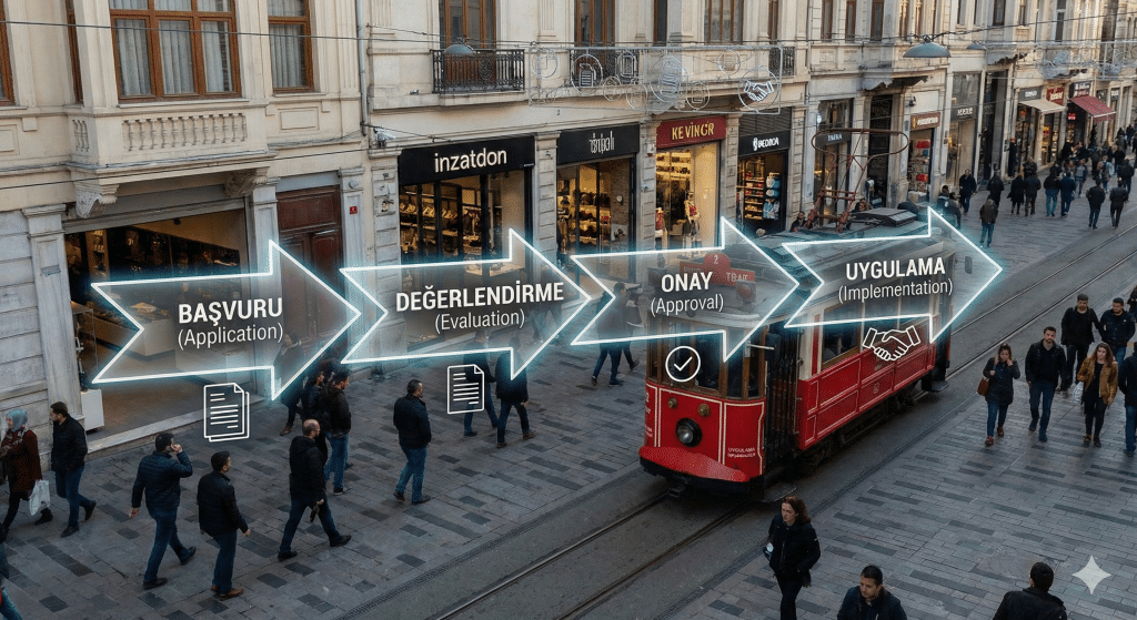 Süreç nasıl işler? İstanbul/Beyoğlu bağlamında pratik akış
